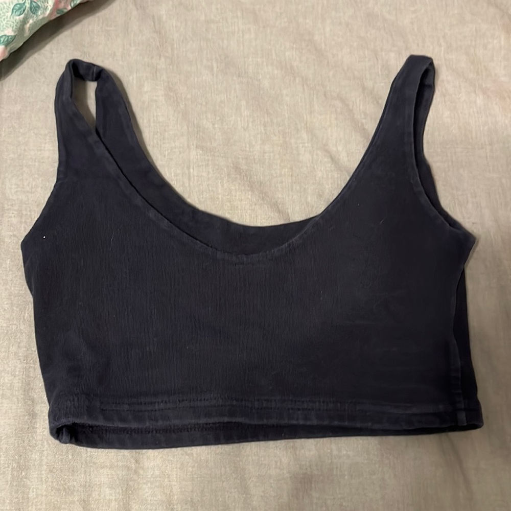 never worn Brandy Melville navy blue bra top